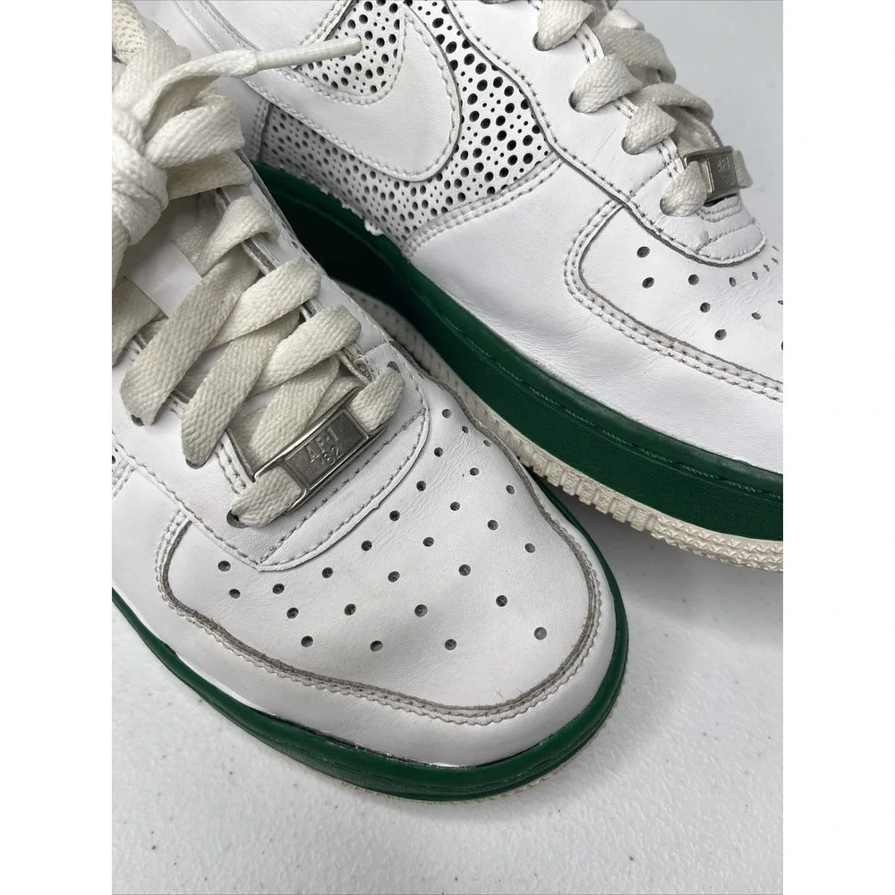 Nike Air Force 1 Low Sneaker Shoes GS 314192-996 White Pine Green‎ Youth Sz 5Y